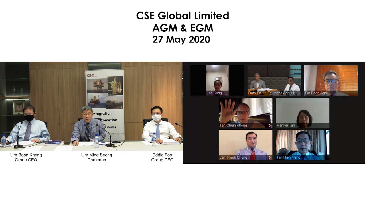 CSE Global chooses Motion Media Works live virtual AGM webcast platform
