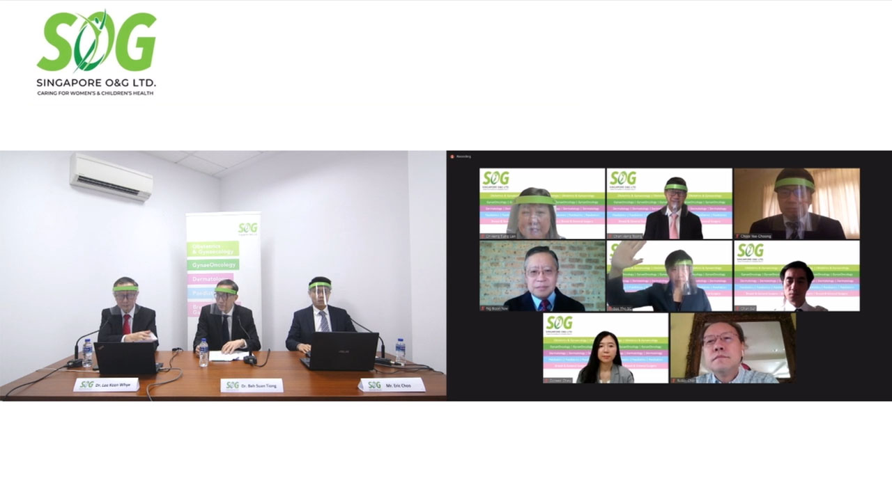 Singapore O&G Virtual Annual General Meeting Live webcast with remote board of directors