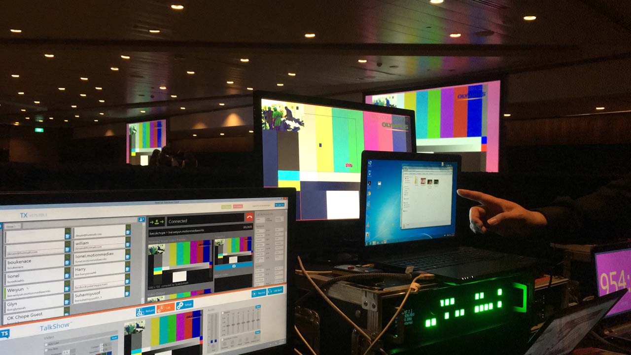 Medical conference livestreaming event av service and webcast receiving